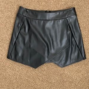 Faux Leather Envelope Skirt/Short